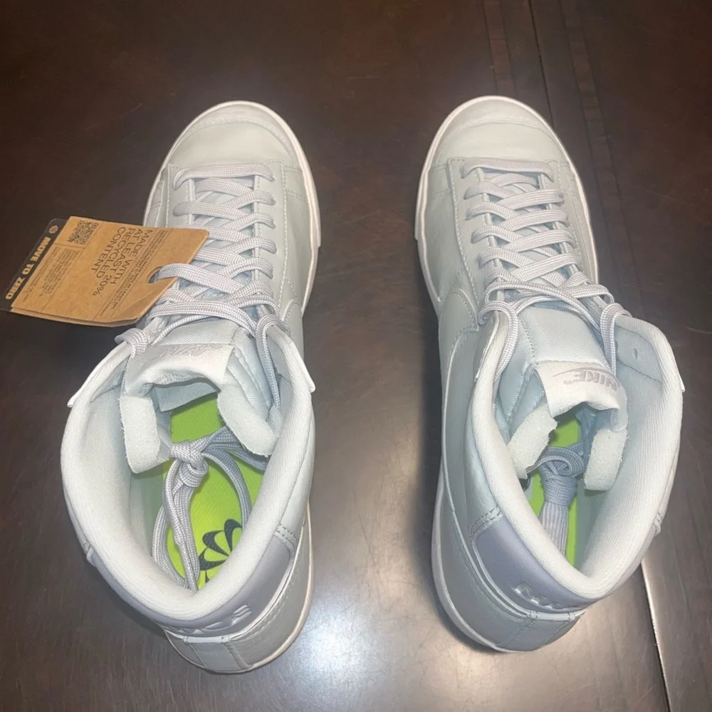 New Nike Blazer Mid 77 Barely Silver Sneaker Shoes